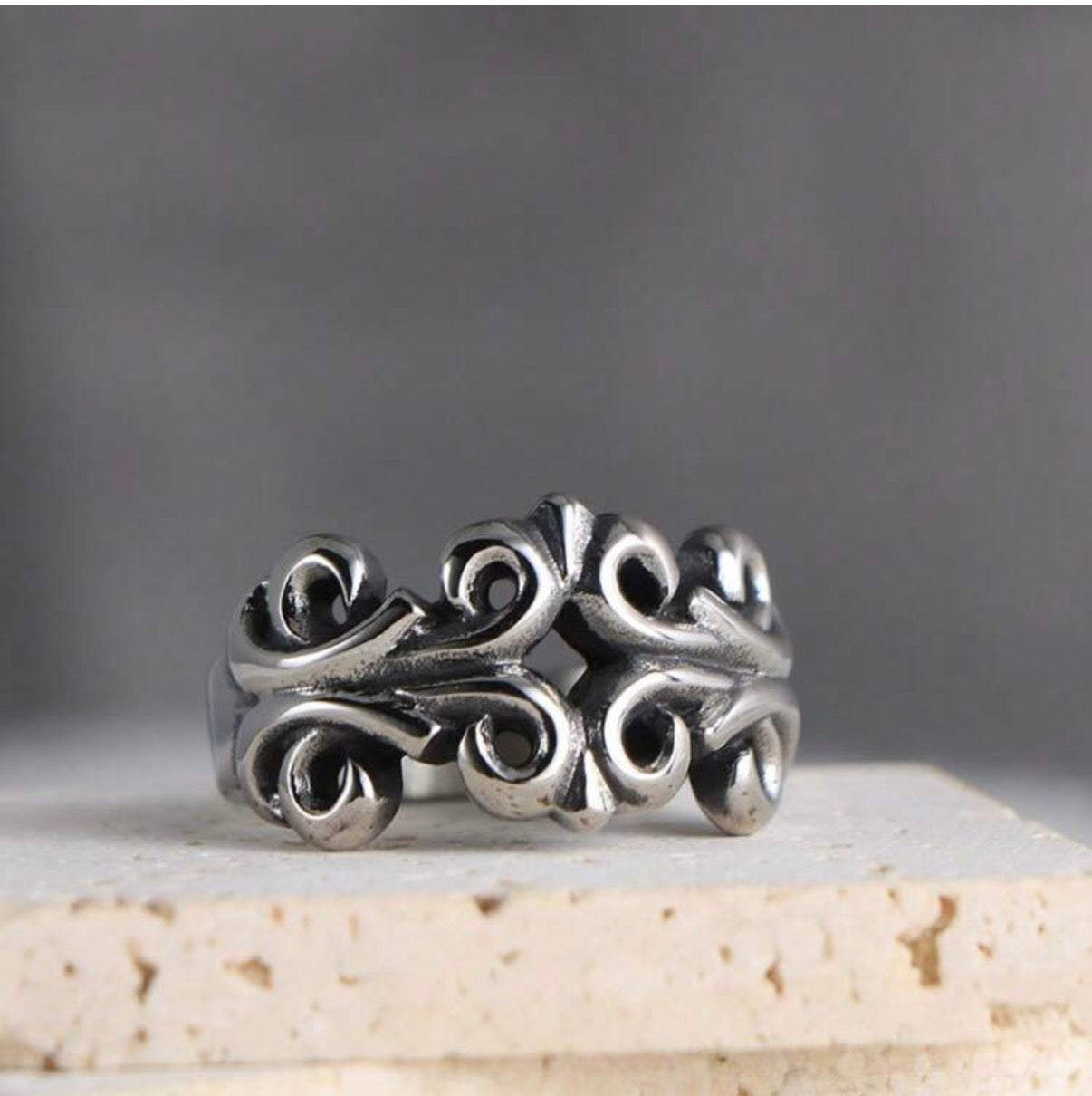 Hollow Carved Ring