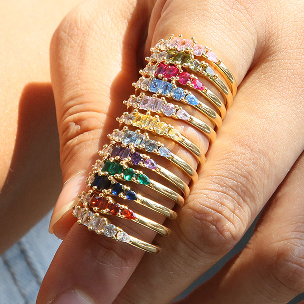Minimal Birthstone Ring