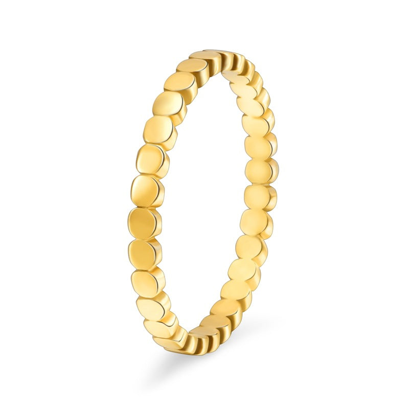 Minimal Beaded Band Ring
