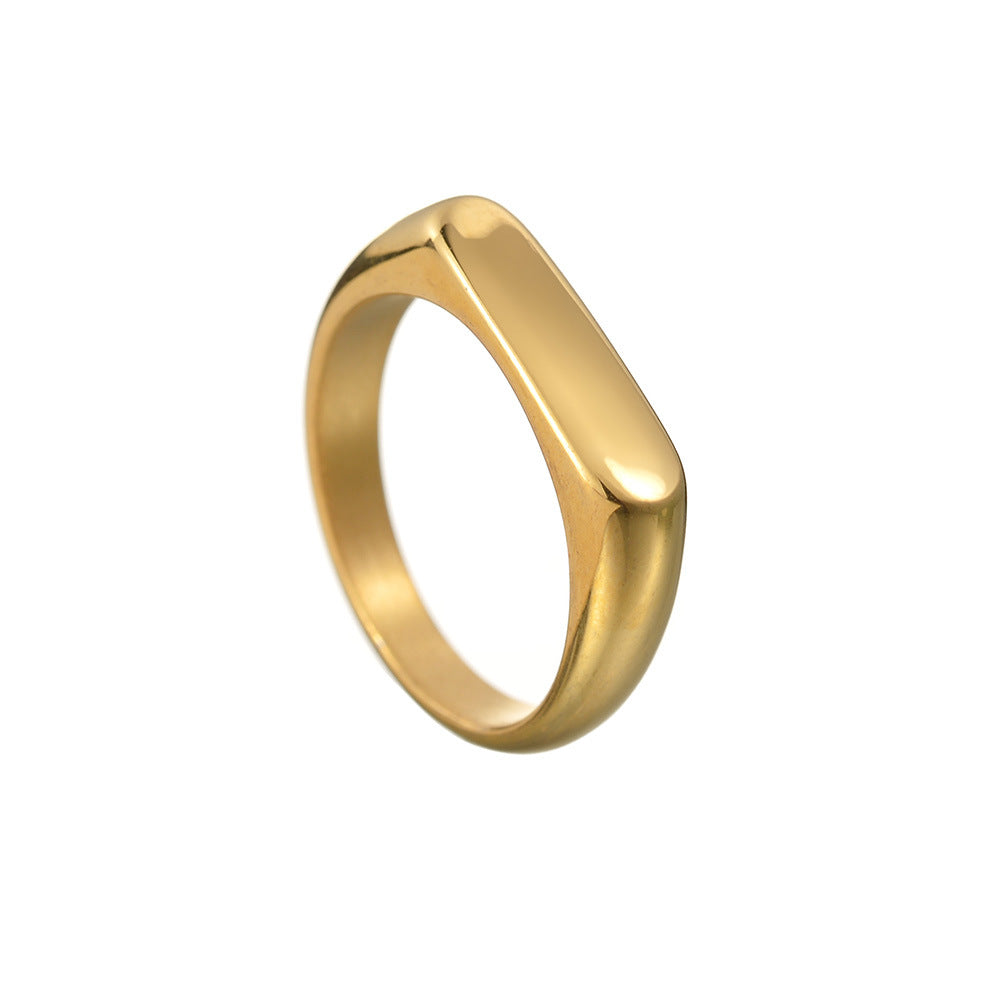 Rounded Signet Ring