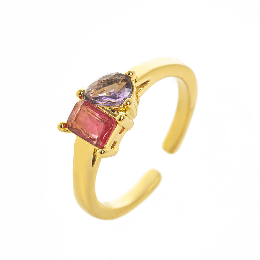 Double Birthstone Ring