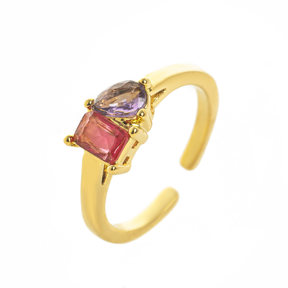 Double Birthstone Ring