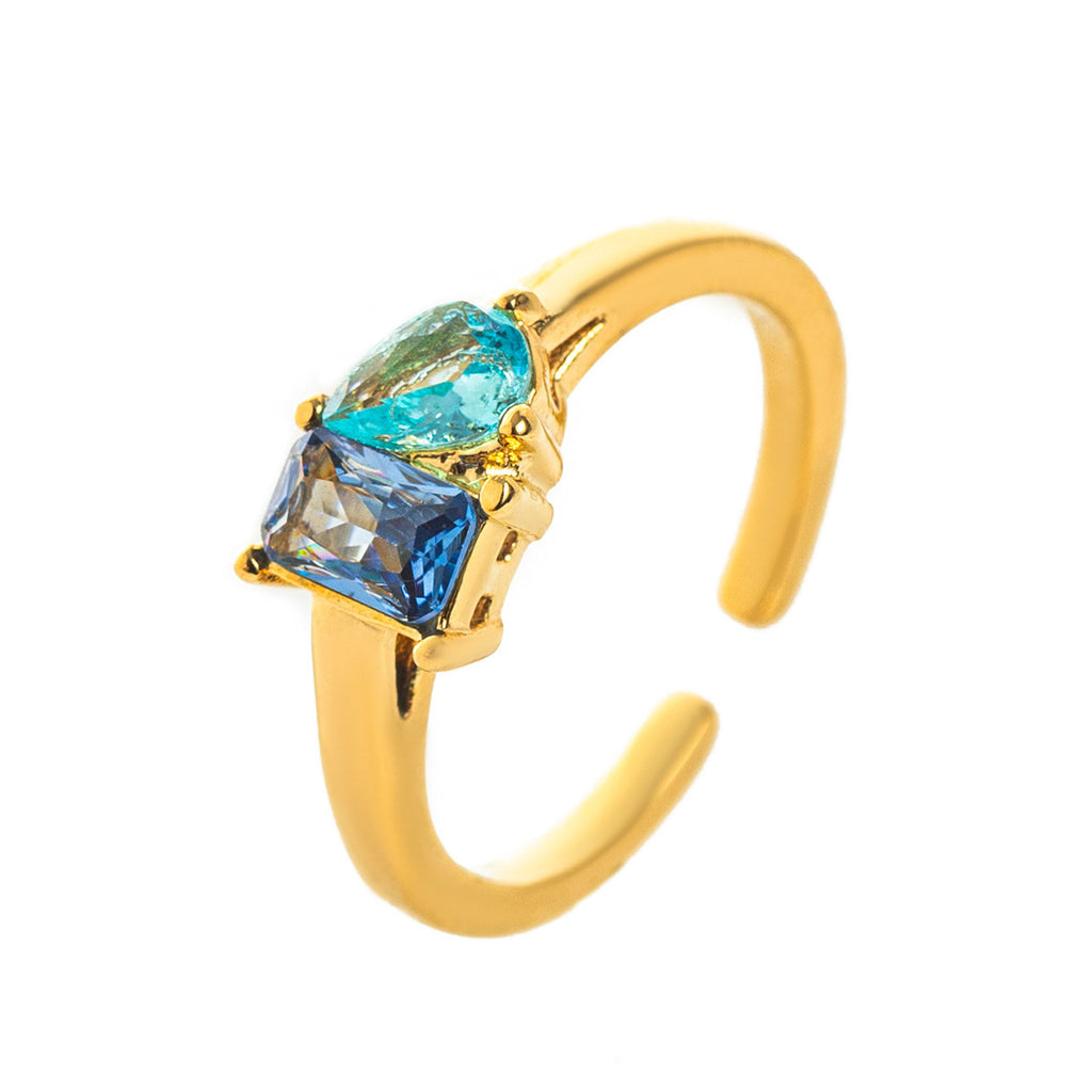 Double Birthstone Ring
