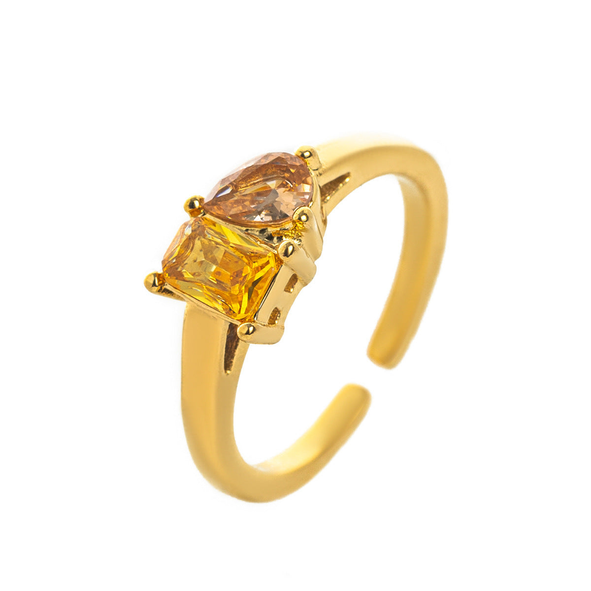 Double Birthstone Ring