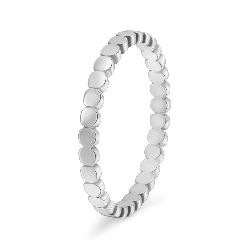 Minimal Beaded Band Ring