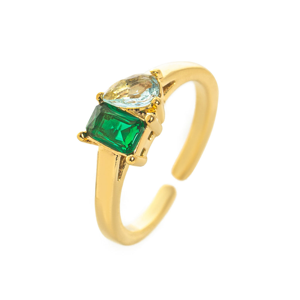 Double Birthstone Ring