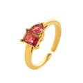 Double Birthstone Ring