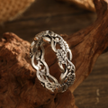 Hollow Leaf Ring