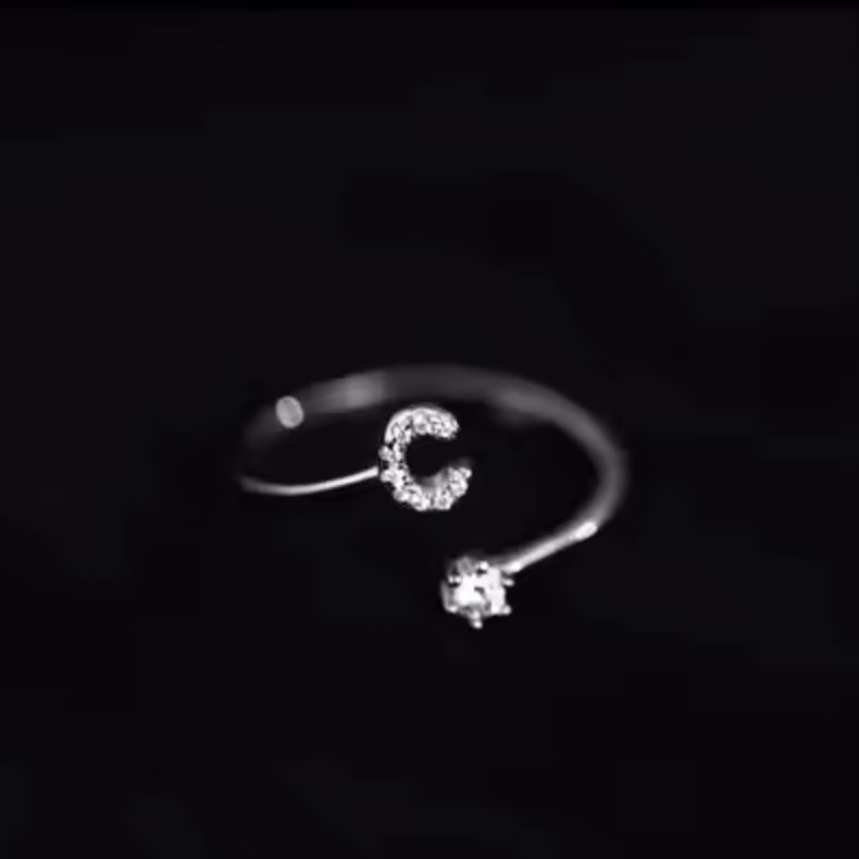 Initial Ring - Silver