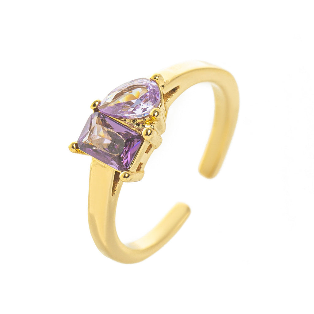 Double Birthstone Ring
